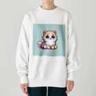 Pixel Craftのドット猫 Heavyweight Crew Neck Sweatshirt