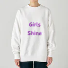 あい・まい・みぃのGirls Shine-女性が輝くことを表す言葉 Heavyweight Crew Neck Sweatshirt