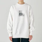 アミュペンの清潔感あふれる白いスニーカー Heavyweight Crew Neck Sweatshirt