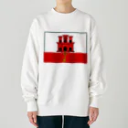 お絵かき屋さんのジブラルタルの旗 Heavyweight Crew Neck Sweatshirt