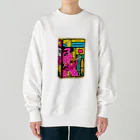 わっふるアートのネオ・シガレットボックス Heavyweight Crew Neck Sweatshirt