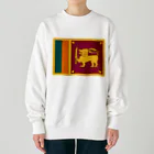 お絵かき屋さんのスリランカの国旗 Heavyweight Crew Neck Sweatshirt