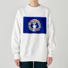 お絵かき屋さんの北マリアナ諸島の旗 Heavyweight Crew Neck Sweatshirt