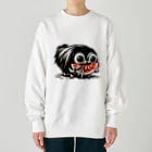 m_uu33ショップのホラーなペキニーズ Heavyweight Crew Neck Sweatshirt