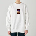 minaminokahoの小さな探検家のようなミーアキャット Heavyweight Crew Neck Sweatshirt