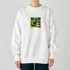 Keeiiのお散歩×ミニチュアシュナウザー Heavyweight Crew Neck Sweatshirt