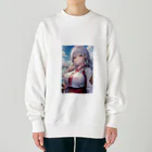 巫女スタぐらむの巫女姿のママ Heavyweight Crew Neck Sweatshirt