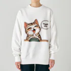 ニャンHouseのサンキュー猫 Heavyweight Crew Neck Sweatshirt