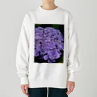 yurisacinの紫陽花（紫） Heavyweight Crew Neck Sweatshirt