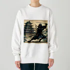 Cool Japanese CultureのShadow Dance: Ninja and the Old Castle -Shinobi-  Heavyweight Crew Neck Sweatshirt