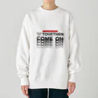 muscle_oniisanのオーマイゴッドトゥギャザー（黒文字） Heavyweight Crew Neck Sweatshirt