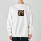 11mi_mi11の古き町並み Heavyweight Crew Neck Sweatshirt