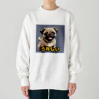 PUG MODEのドット絵パグ うれしい Heavyweight Crew Neck Sweatshirt