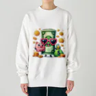 癒しの部屋のお金大好き君 Heavyweight Crew Neck Sweatshirt