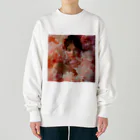 AQUAMETAVERSEのフェイスアート　Tomoe bb 2712 Heavyweight Crew Neck Sweatshirt