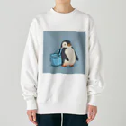 ganeshaのかわいいペンギンとおもちゃのバケツ Heavyweight Crew Neck Sweatshirt