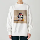 ganeshaのおもちゃの砂を使ったかわいいペンギン Heavyweight Crew Neck Sweatshirt