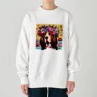 HARAPECOSAURUSの祝福の耳タレ犬 Heavyweight Crew Neck Sweatshirt