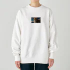 ADOのこちらを見つめる猫 Heavyweight Crew Neck Sweatshirt