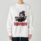 Stylo Tee Shopのネクロマンサーのネコさんのカレーパーティー Heavyweight Crew Neck Sweatshirt