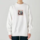 はむはむのかわいいデザイン　人気アイテム Heavyweight Crew Neck Sweatshirt