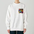 ニャーちゃんショップの眠りネコ Heavyweight Crew Neck Sweatshirt