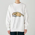 Riranaのネコ、かぶってます。（文字なし） Heavyweight Crew Neck Sweatshirt