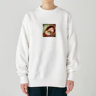 Yama_49のくつろぎリス Heavyweight Crew Neck Sweatshirt