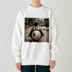 Mt_hatakeのお出かけペンギン Heavyweight Crew Neck Sweatshirt