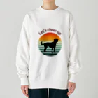 BIGSALEの犬のシルエットプリント Heavyweight Crew Neck Sweatshirt