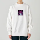 suzuri18026のうさぎ科学者 Heavyweight Crew Neck Sweatshirt