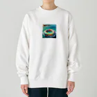 noiSutoaのカラフルなうきわ Heavyweight Crew Neck Sweatshirt