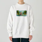 りおりるんの小熊 Heavyweight Crew Neck Sweatshirt