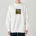 さぷのバカンスなワニ Heavyweight Crew Neck Sweatshirt