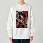 Omaniの浮世絵風美女 Heavyweight Crew Neck Sweatshirt