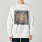 光のパステルアート　Hisaの光のパステルアート　涼しい光 Heavyweight Crew Neck Sweatshirt