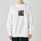 けいちゃんショップのスケートボードの犬 グッズ Heavyweight Crew Neck Sweatshirt