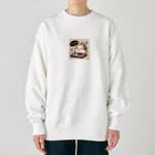 まんじゅ王国のハムスターがDJブースでスピン！ Heavyweight Crew Neck Sweatshirt