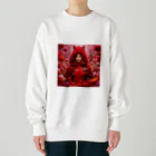 お花屋SUNのFlower R R H（フラワー・レッド ライディング フード） Heavyweight Crew Neck Sweatshirt