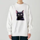 M&Kの黒猫2 Heavyweight Crew Neck Sweatshirt