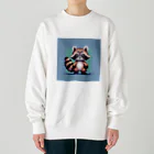 himajinseijin01のドット絵アライグマちゃんTシャツサイズ Heavyweight Crew Neck Sweatshirt