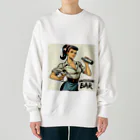 AMERICAN BARのアメコミ風バーテンダー Heavyweight Crew Neck Sweatshirt