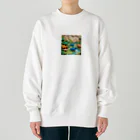 OTIRUBUTUBUTUの折り紙でザウルス Heavyweight Crew Neck Sweatshirt