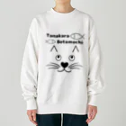 Crapuraの棚からぼたもちCat Heavyweight Crew Neck Sweatshirt