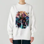 シロクマペンギンの神秘の山 Heavyweight Crew Neck Sweatshirt