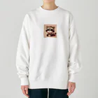 フォレストのデフォルメアライグマグッズ Heavyweight Crew Neck Sweatshirt