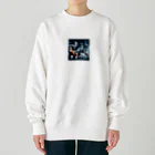 Animal_hero-457_AsukaYamamotoの未来をイメージさせるアニマルたち🐾✨ Heavyweight Crew Neck Sweatshirt