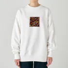 ドット絵賢者のドット絵シリーズ９チキン祭りゴージャスver. Heavyweight Crew Neck Sweatshirt