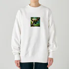 dinosaur_brothersのりあるティラノ① Heavyweight Crew Neck Sweatshirt