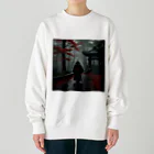 中村マコトの雨の中の侍2 Heavyweight Crew Neck Sweatshirt